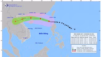Siêu bão số 9 giật trên cấp 17, vượt qua Yagi, hướng vào Bắc Bộ