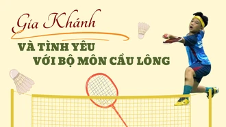 Gia Khánh và tình yêu với bộ môn cầu lông 