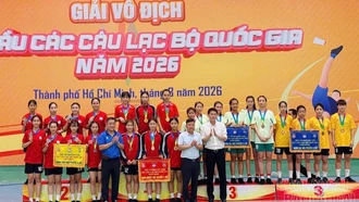 Lào Cai giành 3 huy chương tại Giải Vô địch đá cầu các câu lạc bộ quốc gia