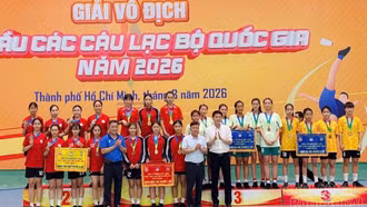 Lào Cai giành 3 huy chương tại Giải Vô địch đá cầu các câu lạc bộ quốc gia