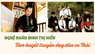 Nghệ nhân Đinh Thị Hiến: Tâm huyết truyền dạy dân ca Thái