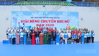 Bế mạc Giải Bóng chuyền hơi nữ tỉnh Lào Cai năm 2026