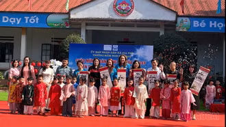 Đoàn công tác UNICEF Việt Nam thăm và làm việc tại Trường Mầm non Hoa Ban, xã Gia Phú