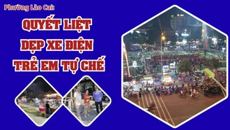 Phường Lào Cai quyết liệt dẹp xe điện trẻ em tự chế