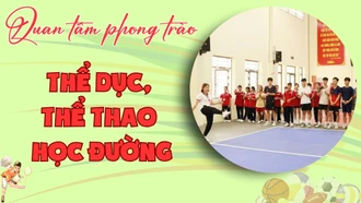 Quan tâm phong trào thể dục, thể thao học đường