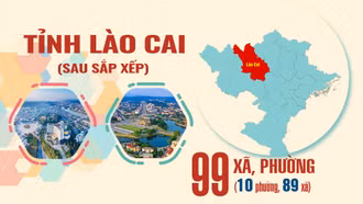 [Infographic] Tổng quan về tỉnh Lào Cai mới sau sắp xếp các đơn vị hành chính cấp tỉnh