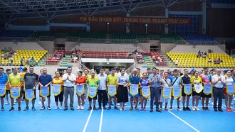 Gần 300 vận động viên tranh tài tại Giải Cầu lông - Bóng bàn trung, cao tuổi tỉnh Lào Cai năm 2025