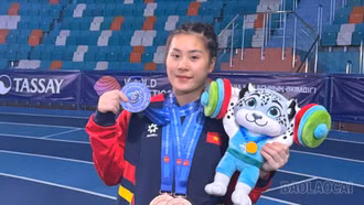 Nữ đô cử Hà Thị Xiến giành 3 huy chương tại giải Vô địch Cử tạ thiếu niên và trẻ châu Á năm 2025