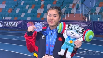 Nữ đô cử Hà Thị Xiến giành 3 huy chương tại giải Vô địch Cử tạ thiếu niên và trẻ châu Á năm 2025