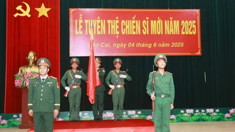 Lễ tuyên thệ chiến sĩ mới năm 2025
