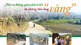 Mở ra không gian phát triển từ những tấm lòng “vàng”