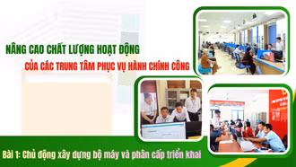 Bài 1: Chủ động xây dựng bộ máy và phân cấp triển khai