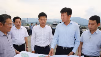 Chủ tịch UBND tỉnh Trần Huy Tuấn kiểm tra tiến độ triển khai Dự án đường sắt Lào Cai – Hà Nội – Hải Phòng