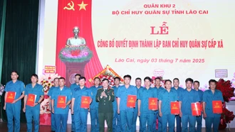 Thành lập Ban Chỉ huy Quân sự 17 xã, phường