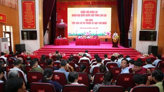 Đoàn đại biểu Quốc hội tỉnh tiếp xúc cử tri tại khu vực cụm xã Bát Xát
