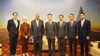 Phó Chủ tịch UBND tỉnh Nguyễn Thành Sinh tiếp xã giao các hiệp hội doanh nghiệp nước ngoài và Tổ chức Lao động Quốc tế (ILO) tại Việt Nam