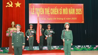 Lễ tuyên thệ chiến sĩ mới năm 2025