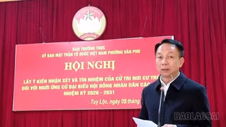 Cử tri tổ dân phố Tuy Lộc nhất trí cao giới thiệu 2 đại biểu ứng cử đại biểu HĐND các cấp