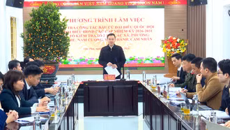 Tổ kiểm tra số 2 kiểm tra công tác chuẩn bị bầu cử tại các phường Văn Phú, Nam Cường và các xã Yên Thành, Cảm Nhân