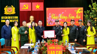 Phó Chủ tịch Thường trực HĐND tỉnh Vũ Quỳnh Khánh thăm, kiểm tra, chúc Tết các đơn vị làm nhiệm vụ trực Tết