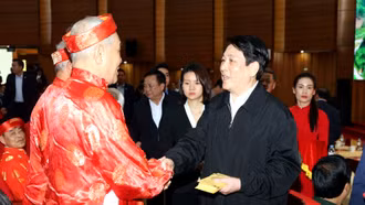 Chủ tịch nước Lương Cường thăm, chúc mừng năm mới Đảng bộ, chính quyền, Nhân dân tỉnh Lào Cai