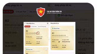 Mạo danh công an yêu cầu cài đặt điểm giấy phép lái xe