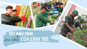 Tết đầu tiên xa nhà của lính trẻ