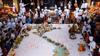 200 mâm lễ đặc sản vùng miền tưởng nhớ công lao Lang Liêu - Hùng Chiêu Vương