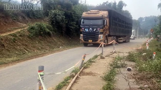 Cần sớm khắc phục các điểm sạt lở trên tỉnh lộ 161 đoạn qua xã Bảo Hà