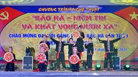 Xã Bảo Hà tổ chức Chương trình nghệ thuật chào mừng Đại hội Đảng bộ xã lần thứ I