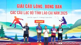 Bế mạc Giải Cầu lông, bóng bàn các câu lạc bộ tỉnh Lào Cai năm 2025