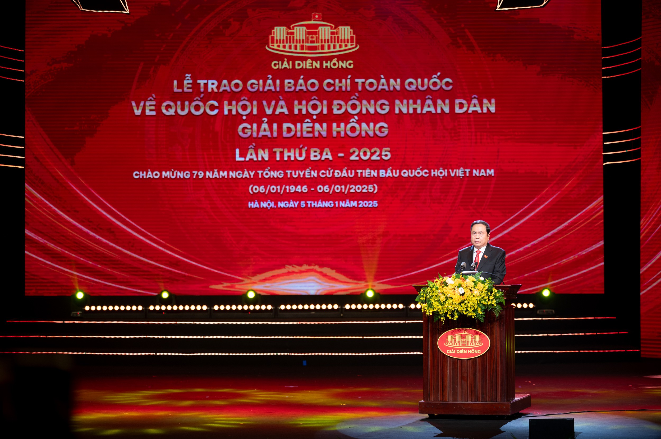 Chủ tịch Quốc hội Trần Thanh Mẫn phát biểu tại chương trình (ảnh Cổng thông tin điện tử Quốc hội). 050120250827-dsc-6408.jpg