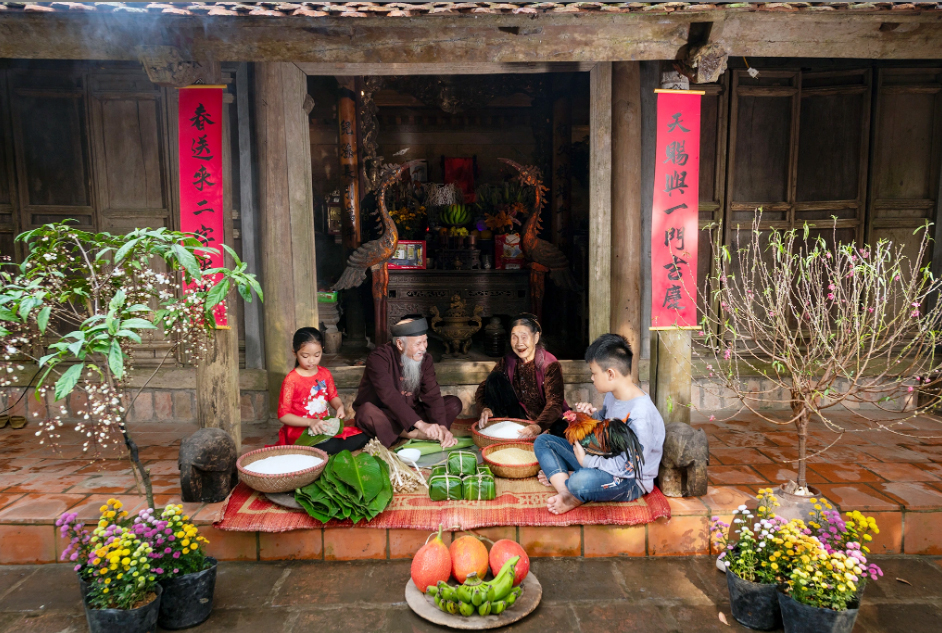Đầm ấm tết xưa (ảnh minh họa). Tet xua 8224.jpg