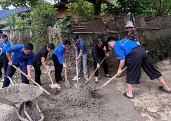 Đoàn viên, thanh niên và Nhân dân xã Hạnh Phúc tham gia thực hiện công trình "Thắp sáng đường quê". anh-lai-5128.jpg