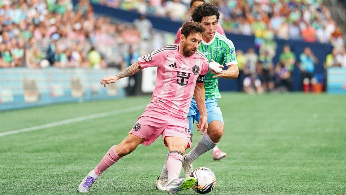 Lionel Messi cùng các đồng đội để thua đậm trong trận chung kết Leagues Cup 2025. bong-da.jpg