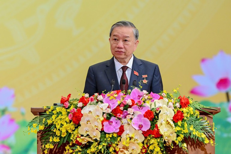 Tổng Bí thư Tô Lâm phát biểu tại hội nghị. qh4.jpg