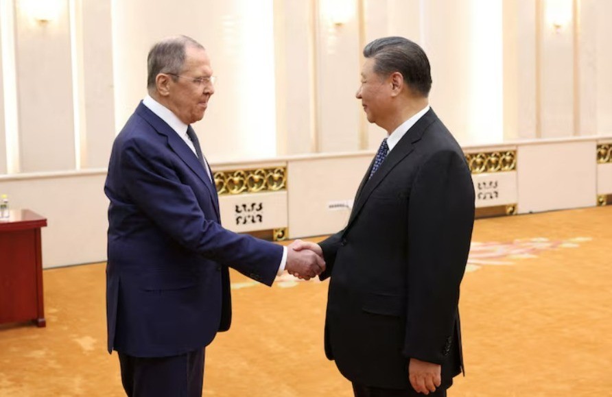 Chủ tịch Trung Quốc Tập Cận Bình gặp Ngoại trưởng Nga Sergey Lavrov. 15-7-tq-nga-5048.jpg