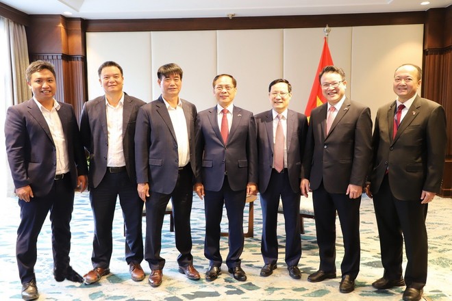 Phó Thủ tướng Bùi Thanh Sơn tiếp lãnh đạo Công ty Cổ phần Nhựa châu Âu, doanh nghiệp Việt Nam đang đầu tư kinh doanh tại Ai Cập. ai-cap-3.jpg