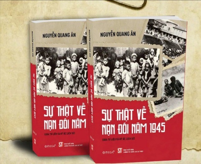Cuốn sách 'Sự thật về nạn đói năm 1945' của nhà sử học Nguyễn Quang Ân do NXB Chính trị quốc gia Sự thật ấn hành. sach-nan-doi-8911.jpg