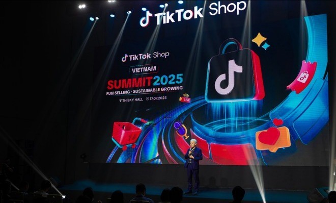 Ông Nguyễn Thanh Lâm, đại diện TikTok Việt Nam, sự phát triển nhanh chóng của TikTok Shop tại Việt Nam không phải là điều ngẫu nhiên, mà đến từ chiến lược rõ ràng: tăng trưởng phải đi kèm tái đầu tư vào cộng đồng. 17-7-tiktok-shop-2-1326.jpg