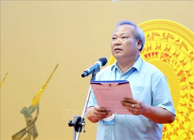 Phó Giám đốc Sở Văn hóa, Thể thao và Du lịch Phú Thọ Đào Tiến Cường phát biểu khai mạc giải.