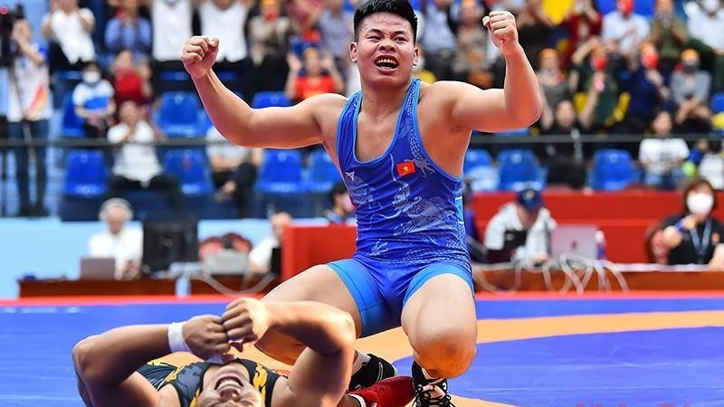 Các vận động viên đội tuyển vật Việt Nam tham gia thi đấu tại SEA Games 31. Các vận động viên đội tuyển vật Việt Nam tham gia thi đấu tại SEA Games 31.