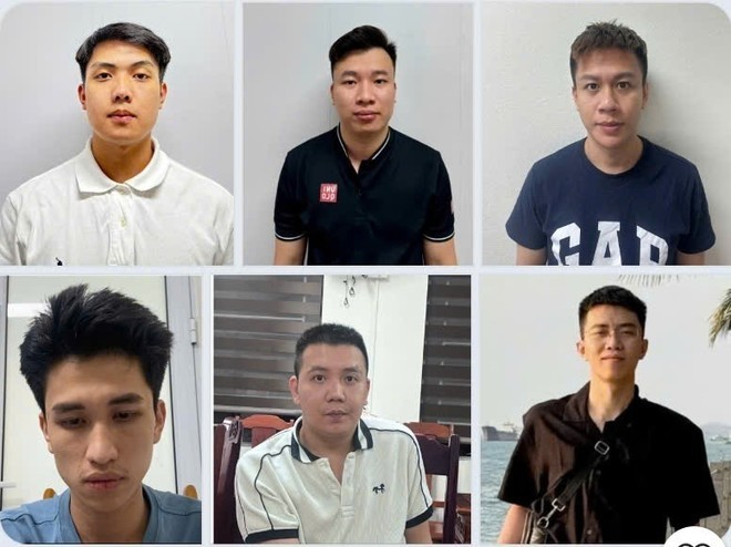 Các đối tượng trong đường dây lừa đảo bị bắt giữ. lua-dao-2.jpg