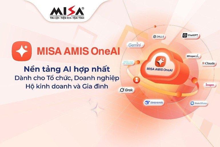 MISA AMIS OneAI hợp nhất các mô hình AI tiên tiến nhất. MISA AMIS OneAI hợp nhất các mô hình AI tiên tiến nhất.