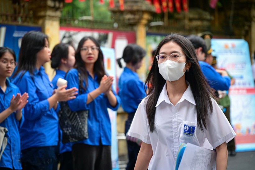 Thí sinh dự thi Tốt nghiệp Trung học phổ thông năm 2025. thi.jpg