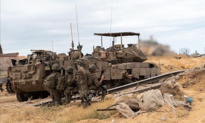 Binh sĩ Israel được triển khai tại Dải Gaza. 15-7-dam-phan-gaza-9080.jpg