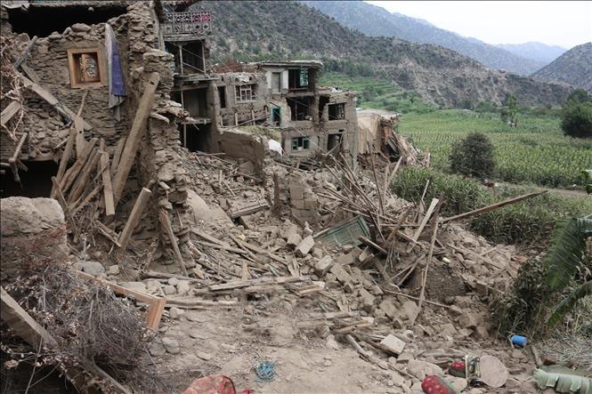 Khu vực chịu ảnh hưởng bởi động đất tại tỉnh Kunar, Afghanistan, ngày 1/9/2025. dong-dat.jpg