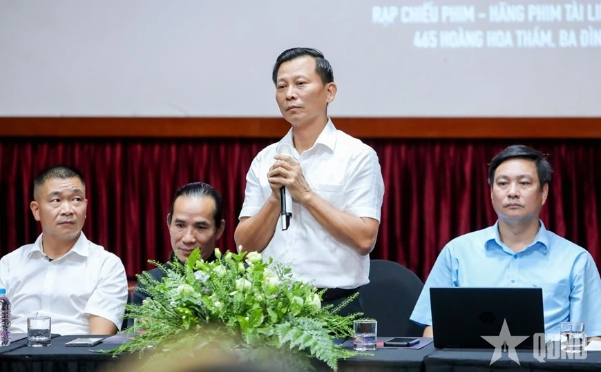 Ban tổ chức các chương trình nghệ thuật giới thiệu tới báo chí tại Hà Nội.