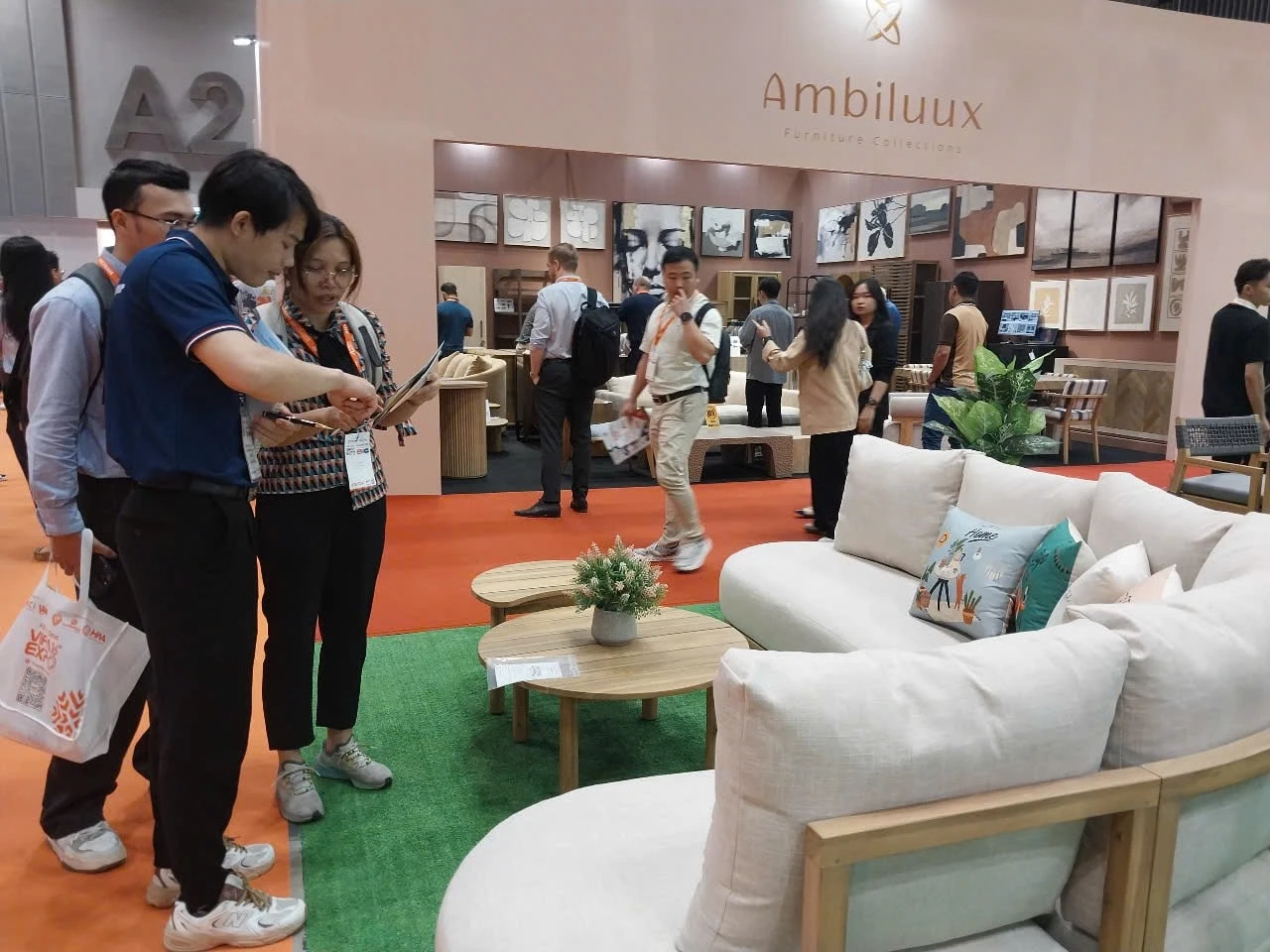 Doanh nghiệp ngành gỗ, nội thất tìm kiếm đối tác tại các kỳ hội chợ.