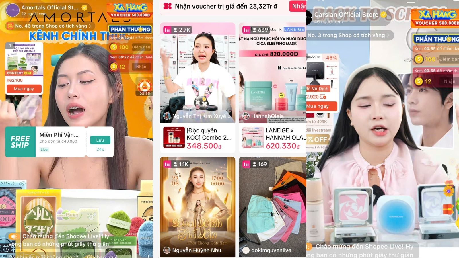 Thương mại điện tử tăng trưởng mạnh nhờ làn sóng livestream và video ngắn. Thương mại điện tử tăng trưởng mạnh nhờ làn sóng livestream và video ngắn.